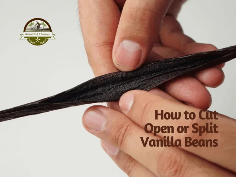 how to cut open vanilla beans